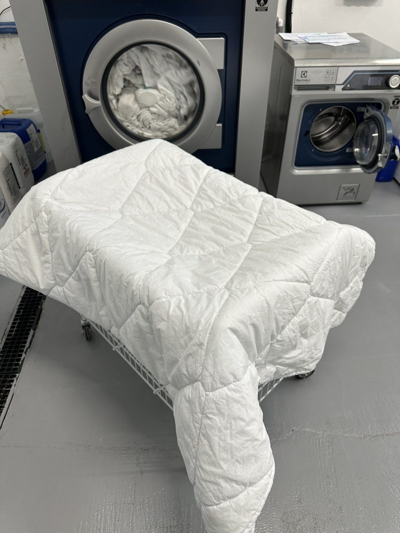 Pilotă curată lângă mașina profesională Electrolux — eWash Cluj-Napoca